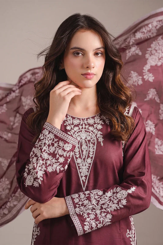 Gulle Eida - 3 Piece Kurta Set - Zeebaish