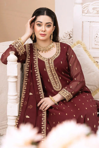 Picture of Abaan Zohan - Rang e Haseen Collection - Ada Maroon - Available at Raja Sahib