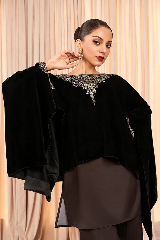 Picture of Stitch Vibes - Aylin Whisper Shawl Shirt - 1 Piece - HCS8293 - Available at Raja Sahib