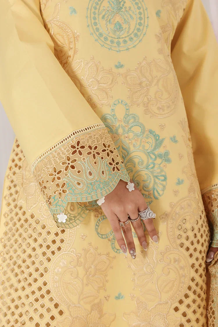 Picture of <!--als-->Bella Studio - Luxury Embroidered Lawn Collection - Hint of Lemon - Available at Raja Sahib