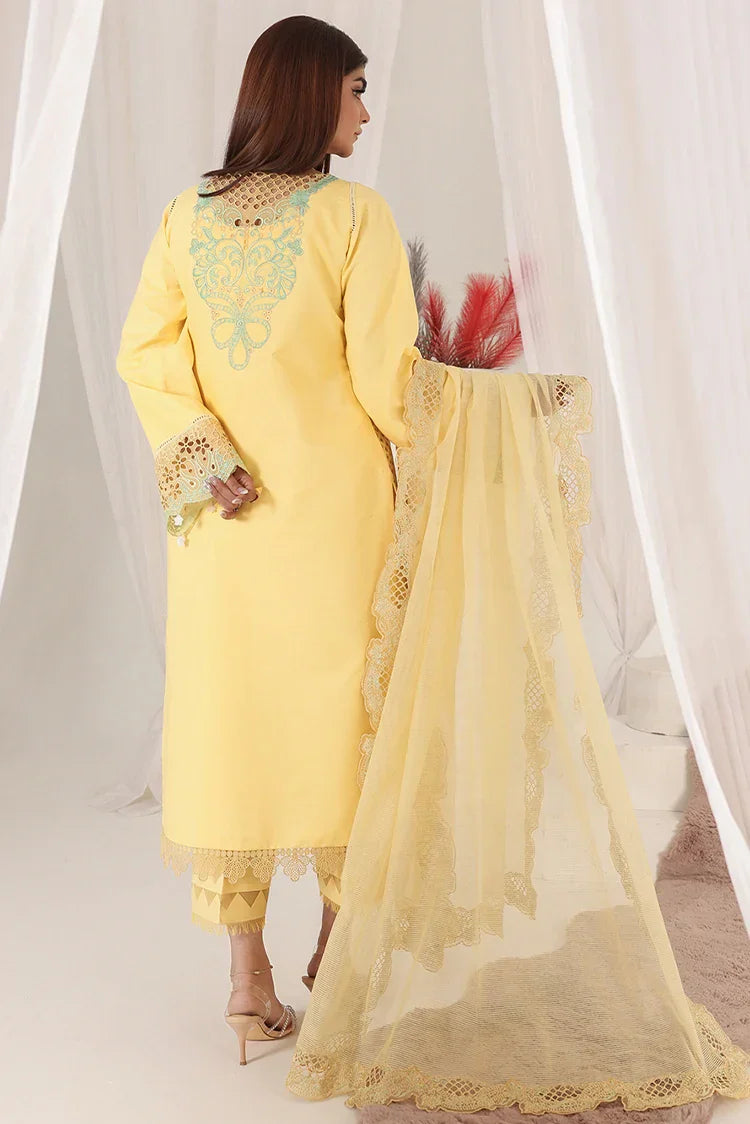 Picture of <!--als-->Bella Studio - Luxury Embroidered Lawn Collection - Hint of Lemon - Available at Raja Sahib