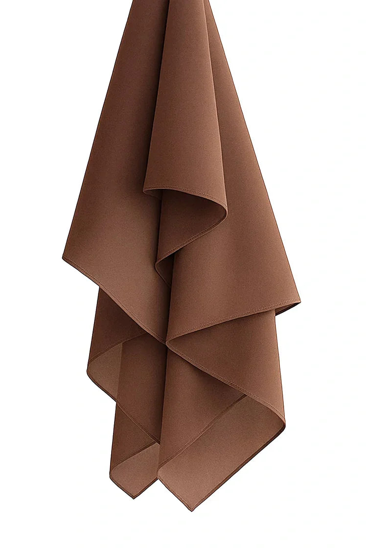 Divinely Crafted - Hijab Chiffon | Dark Brown