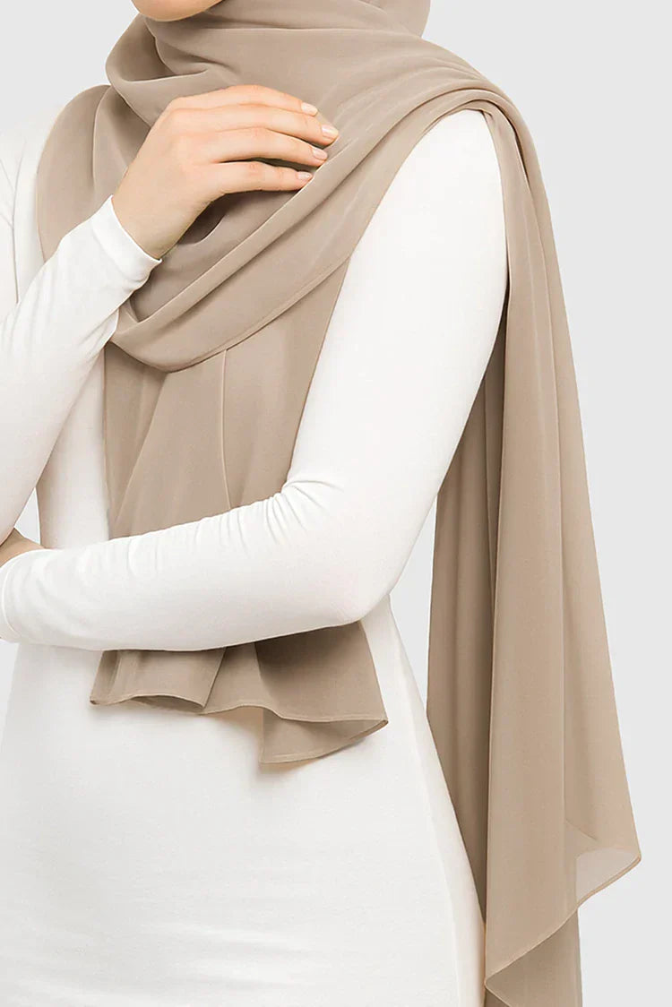 Divinely Crafted - Hijab Chiffon | Beige