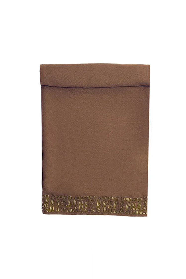 Divinely Crafted - Women Hijab Shawl | Brown