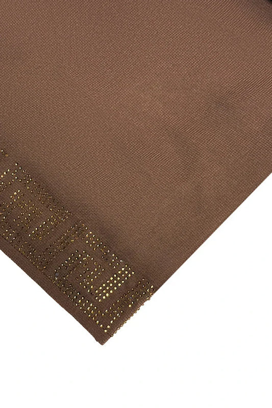 Divinely Crafted - Women Hijab Shawl | Brown