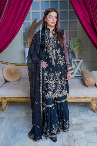 Picture of Maherposh - Maher e Naseeb Embroidered Chiffon Collection - HM-1011 - Sayonee - Available at Raja Sahib