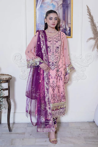 Picture of Maherposh - Maher e Naseeb Embroidered Chiffon Collection - HM-1019 - Gul Bahar - Available at Raja Sahib