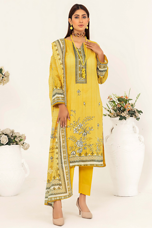 Picture of Humdum - H Prints Unstitched Lawn - D03 - Available at Raja Sahib