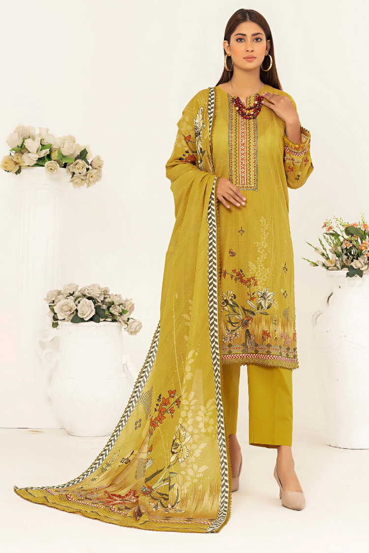 Picture of Humdum - H Prints Unstitched Lawn - D09 - Available at Raja Sahib