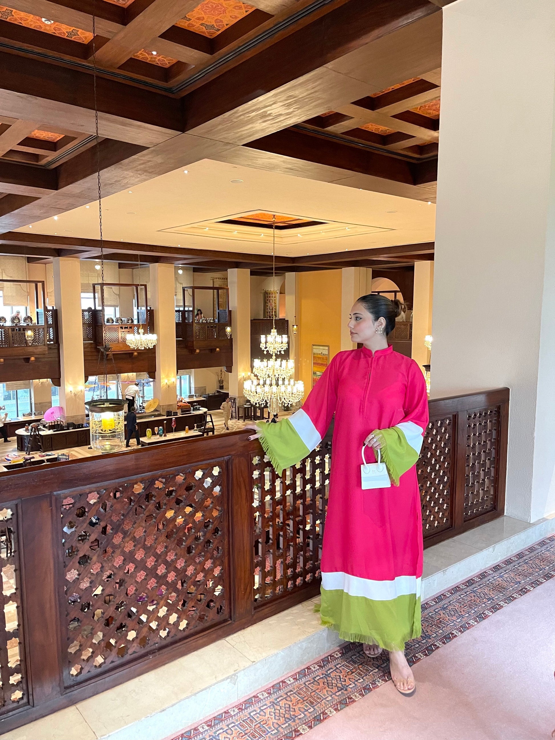 Picture of Manahils - Pink Pop Fringes - Available at Raja Sahib