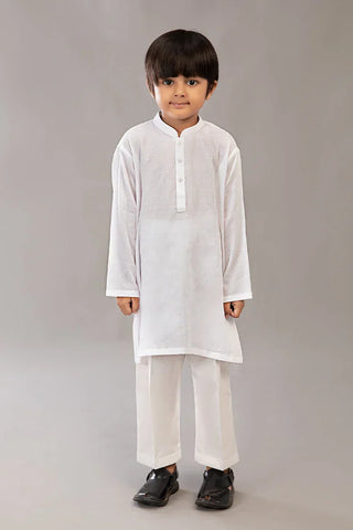 Picture of Istor - 2 PC Stitched - Kids Suit - White - IST-107 - Available at Raja Sahib