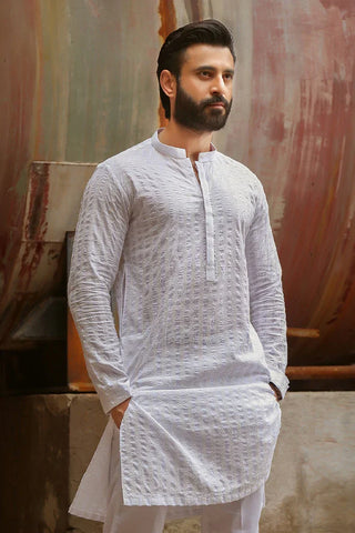 Picture of Istor - 1 Pc Stitched - White Kurta - IST-43 - Available at Raja Sahib