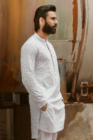 Picture of Istor - 1 Pc Stitched - White Kurta - IST-43 - Available at Raja Sahib