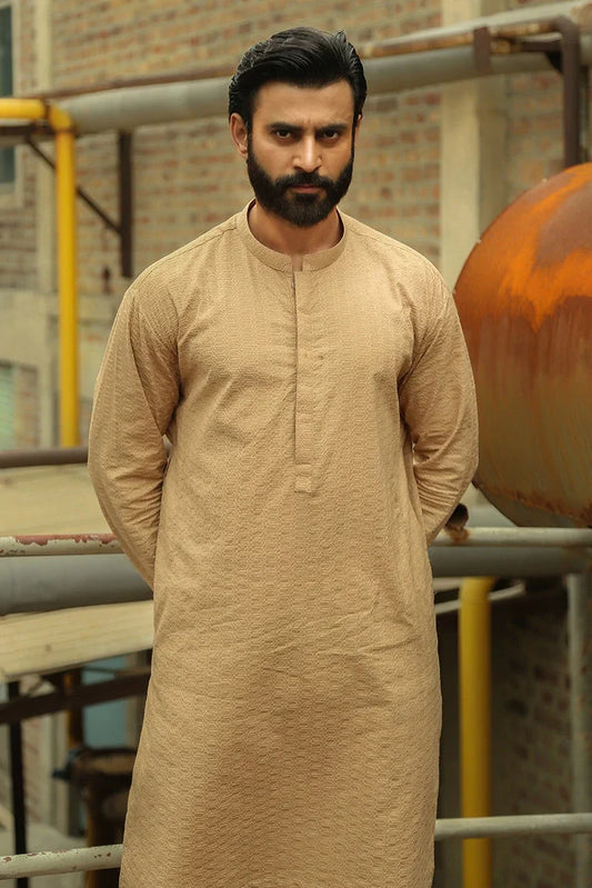 Picture of Istor - 1 Pc Stitched - Beige Kurta - IST-46 - Available at Raja Sahib