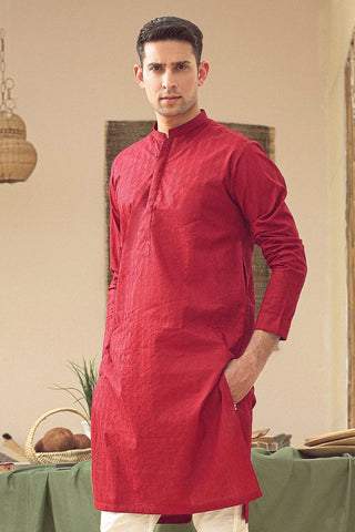 Picture of Istor - 1 Pc Stitched - Mahroon Kurta - IST-67 - Available at Raja Sahib