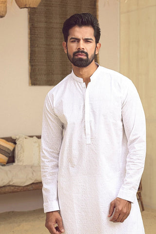 Picture of Istor - 1 Pc Stitched - White Kurta - IST-70 - Available at Raja Sahib