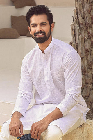 Picture of Istor - 1 Pc Stitched - White Kurta - IST-70 - Available at Raja Sahib