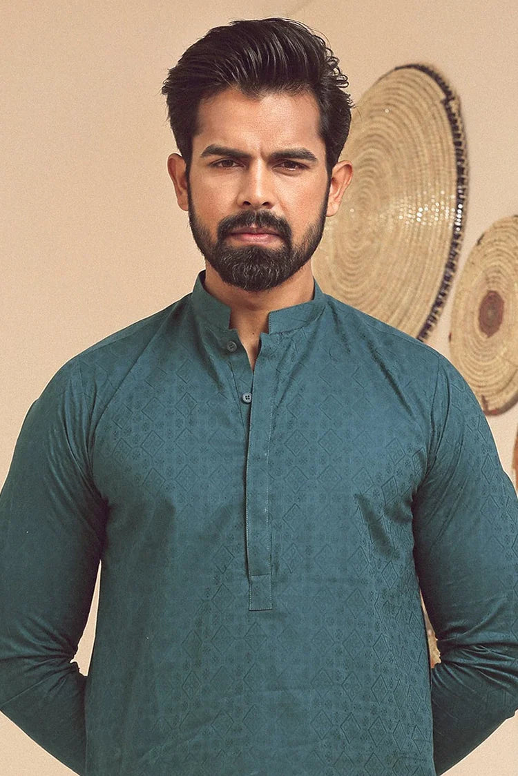 Picture of Istor - 1 Pc Stitched - Green Kurta - IST-79 - Available at Raja Sahib