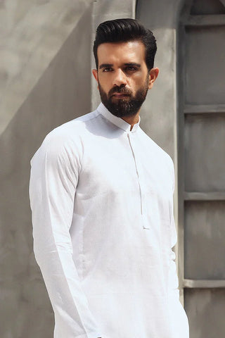 Picture of Istor - 1 Pc Stitched - White Kurta - IST-90 - Available at Raja Sahib