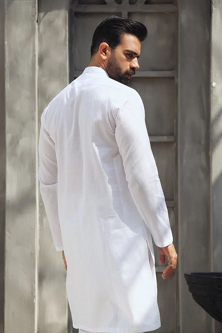 Picture of Istor - 1 Pc Stitched - White Kurta - IST-90 - Available at Raja Sahib