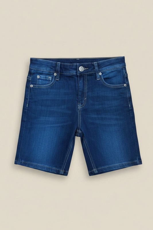 Ixample - Dark Blue Denim Short