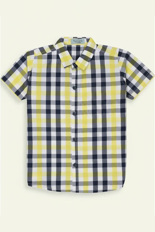 Ixample - Yellow & Black Check Shirt