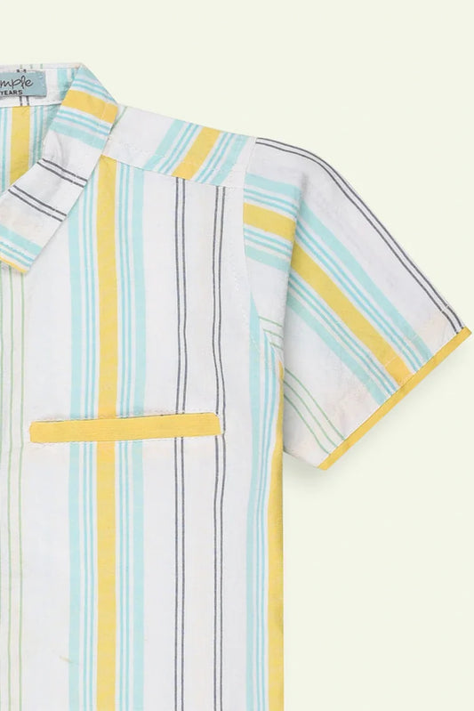 Ixample - Boys Multi Stripe Shirt
