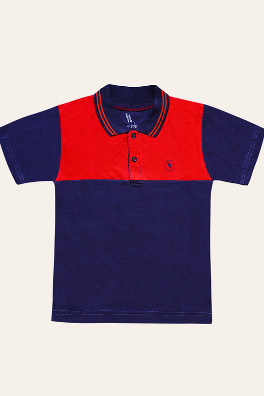 Ixample - Red Navy Fashion Polo