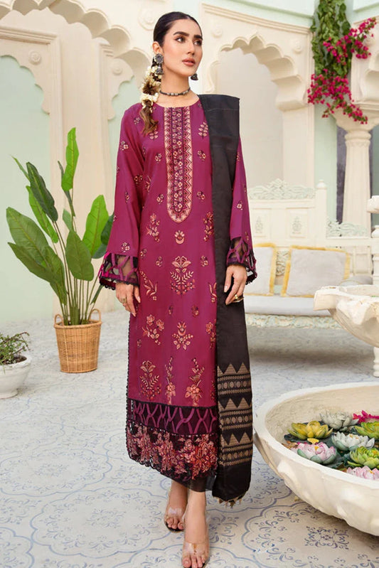 Picture of Kleren - Imroz Embroidered Viscose Collection - I-12 - Available at Raja Sahib