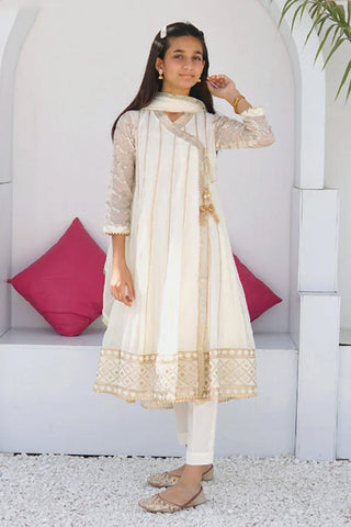 Picture of Abaan Zohan - Jannat Kids Collection - Off White - Available at Raja Sahib