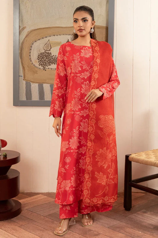 Picture of Stitch Vibes - Basic Wear Pret - 3 PC - Coral Dress - Available at Raja Sahib