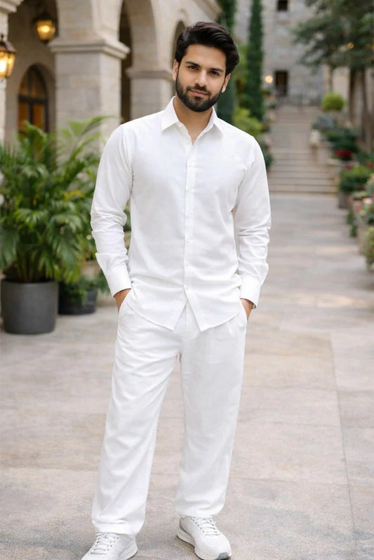 J Pardesi - Co Ord Set - White