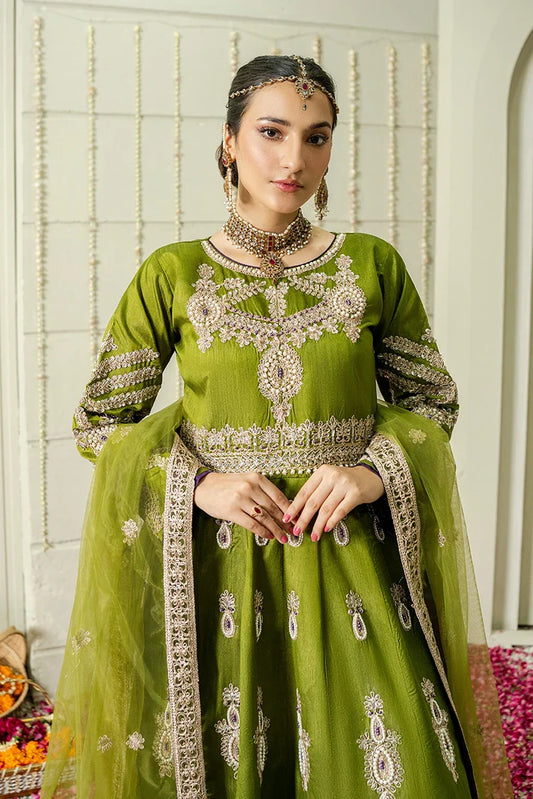 Picture of Emeralds - Embroidered Silk Festive Pret - Jade - Available at Raja Sahib