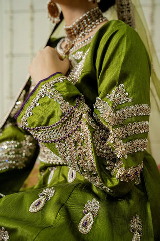 Picture of Emeralds - Embroidered Silk Festive Pret - Jade - Available at Raja Sahib