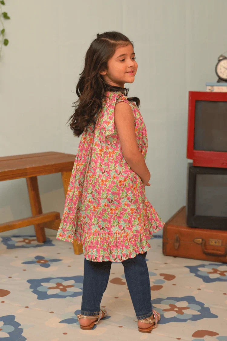 Picture of KAA-02843 | Multicolor | Casual kurta | Cotton Lawn Printed - Available at Raja Sahib