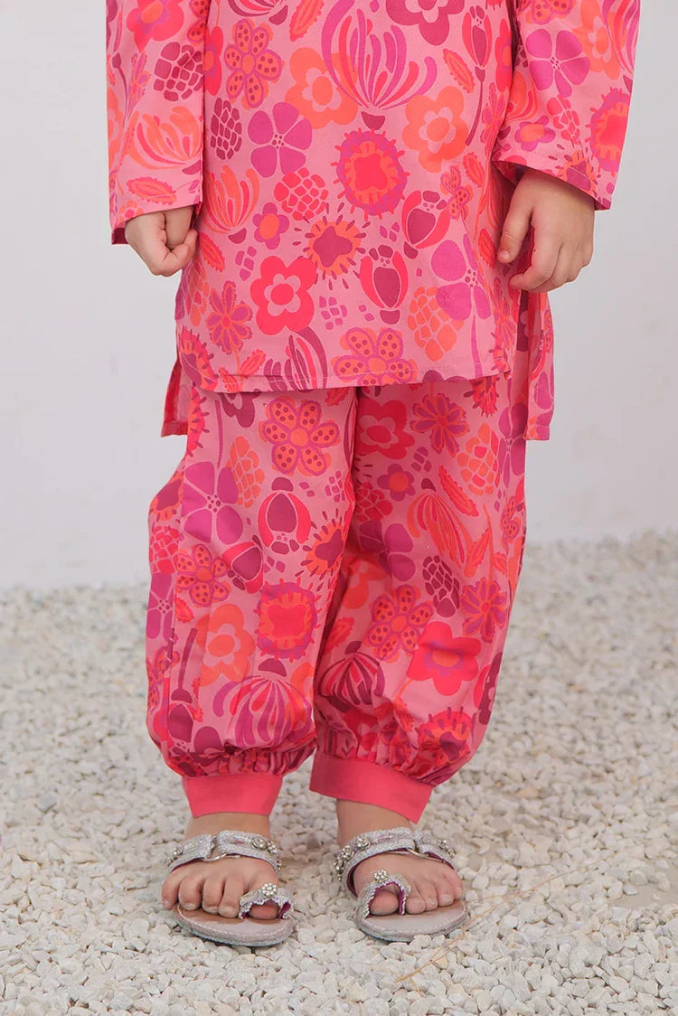 Picture of <!--aou-->KAC-02987 | T.Pink & MultiColor | Casual 2 Piece Suit | Polyester Swiss Lawn - Available at Raja Sahib
