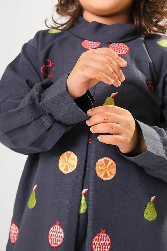 Kids winter clothes | N.Blue | Casual 2 Piece Suit | Cotton Khaddar Dyed | KAC-03175