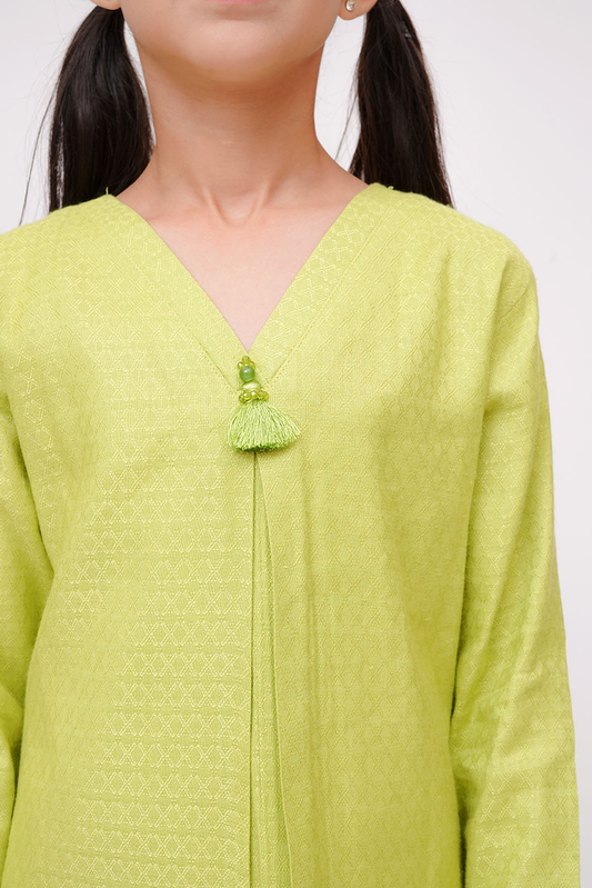 Senorita - Mehndi Green - Casual 2 Piece Suit - KAC-03586