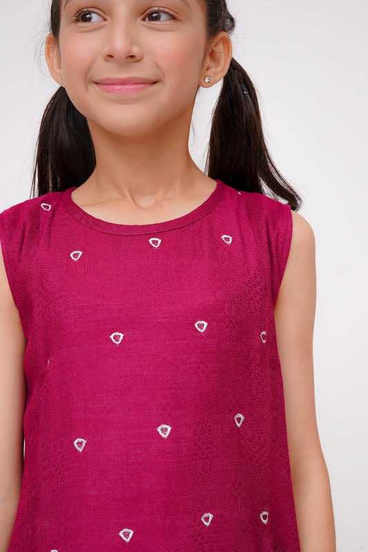 Senorita - Magenta & Silver - Casual 2 Piece Suit - KAC-03603