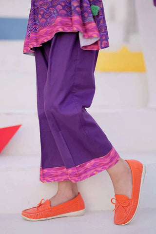 KAD-02479 | Purple & Multicolor | Casual 3 Piece Suit | Marina Fabric Printed