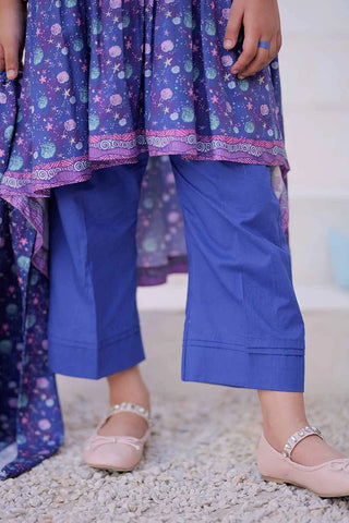 KAD-02497 | Purple & Multicolor | Casual 3 Piece Suit | Marina Fabric Printed