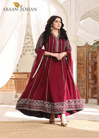 Picture of Abaan Zohan - Kashish Collection - Maroon - Available at Raja Sahib