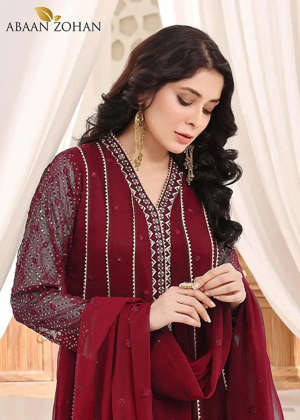 Picture of <!--bxe-->Abaan Zohan - Kashish Collection - Maroon - Available at Raja Sahib