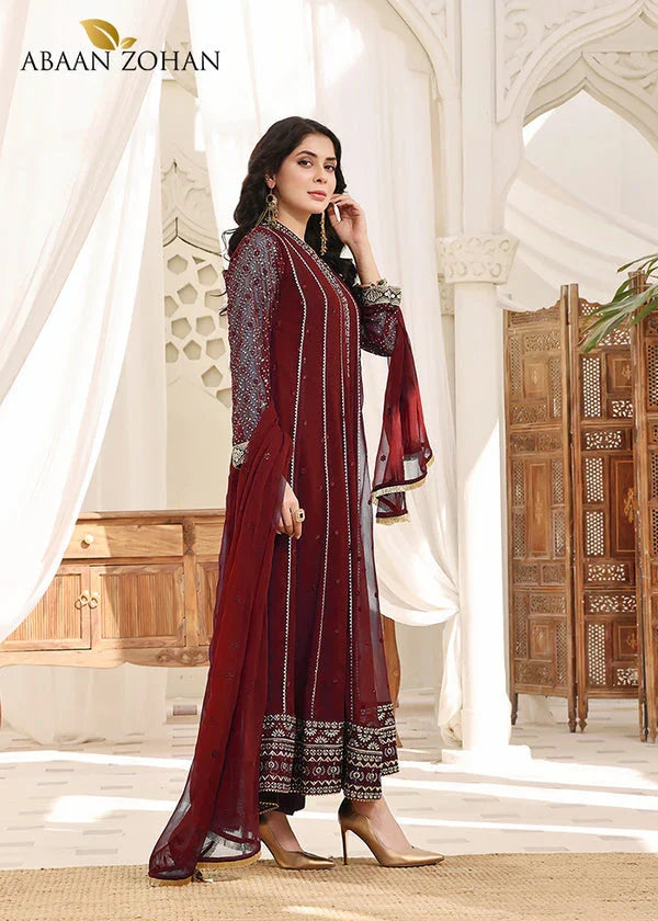 Picture of <!--bxe-->Abaan Zohan - Kashish Collection - Maroon - Available at Raja Sahib