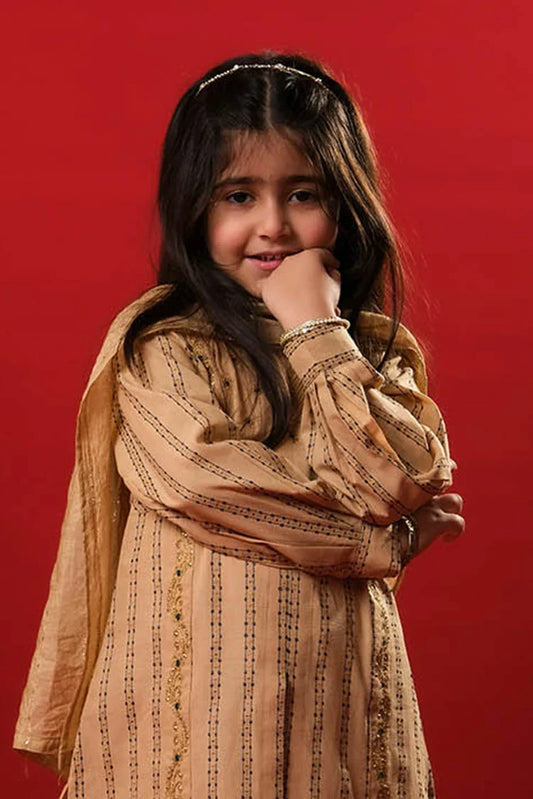 Senorita - Ferozi & Multicolor - Casual 3 Plus Piece Suit - Cotton Dobby - KBD-03361