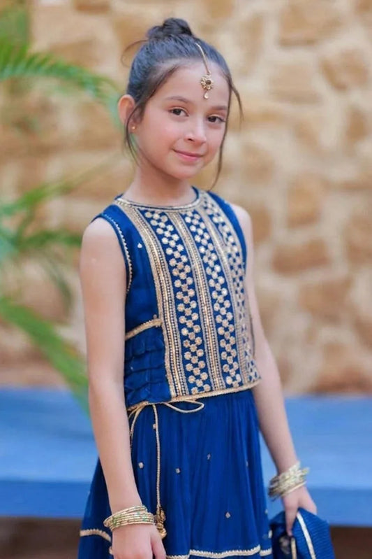 Senorita - Kids Formal dress - Zink & Gold - 3 Piece - KDD-03620