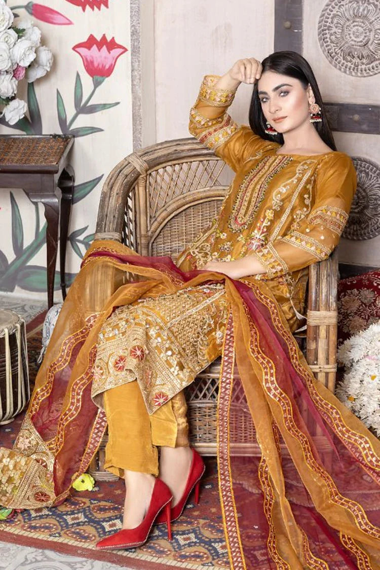 Picture of Ketifa - Formals Unstitched Collection - Brilliant Gold - Available at Raja Sahib