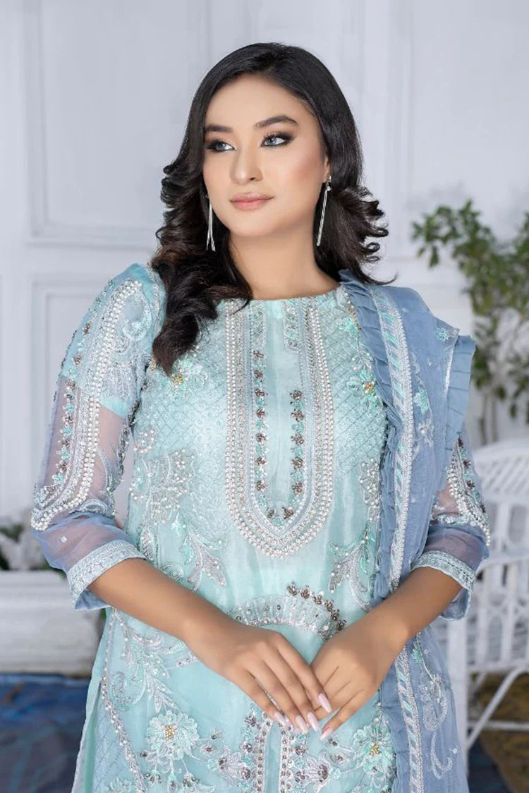 Picture of Ketifa - Formals Unstitched Collection - Lush Charcoal - Available at Raja Sahib