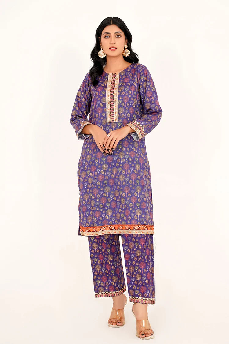 Picture of Threads & Weaves - 2 PC Printed Khaddar RTW Collection - KHP23107 - Available at Raja Sahib