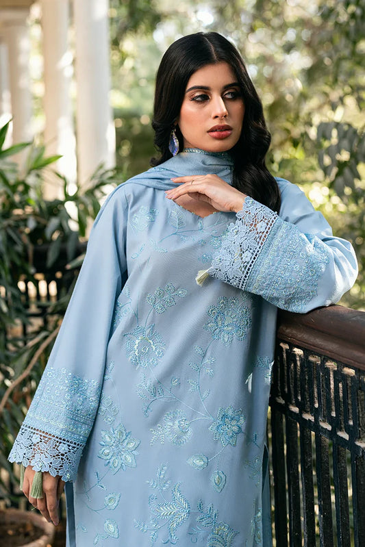 Kaanthaa - Unstitched Embroidered Suit - 3 Piece - Falak
